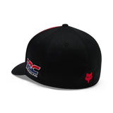 Gorro Jockey Lifestyle Honda Flexfit Negro/Rojo Fox