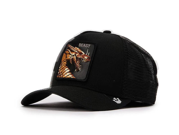 Gorra Goorin Bros Dragon Beast Trucker Snapback Negra Hombre